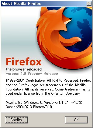 Firefox version 1.0 Preview Release